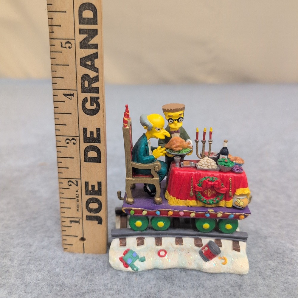 2003 The Simpsons Christmas Express A Feast for One Mr Burns Smithers‎ Figurine - Picture 2 of 6